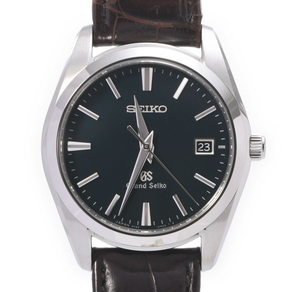 【ポイント3倍★18日限定】SEIKO セイコー グランドセイコー SBGX097/9F62-0AB0 ボーイズ SS/革 腕時計 クオーツ ダークグリーン文字盤 Aランク 中古 銀蔵