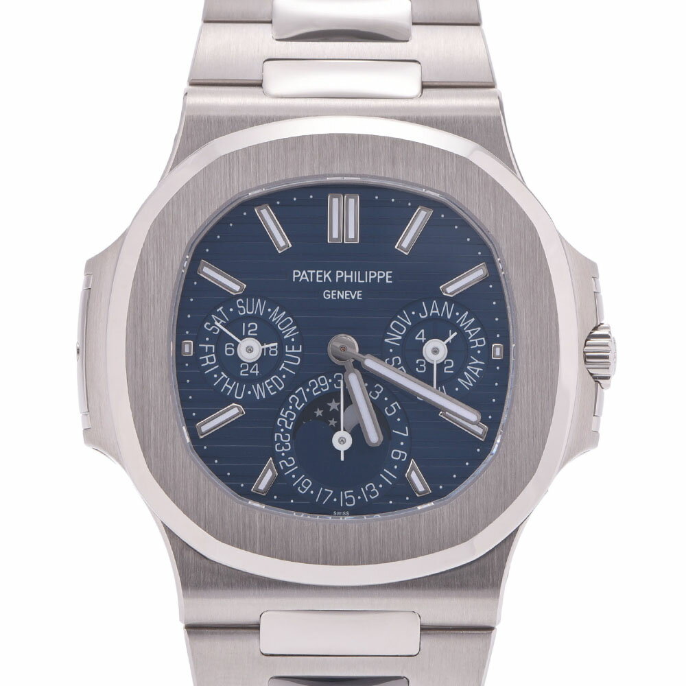 【ポイント3倍★18日限定】【2021年7月未使用】 PATEK PHILIPPE パテックフィリップ ノーチラス パーペチュアルカレンダー 5740/1G-001 メンズ WG 腕時計 自動巻き ブルー文字盤 未使用 銀蔵