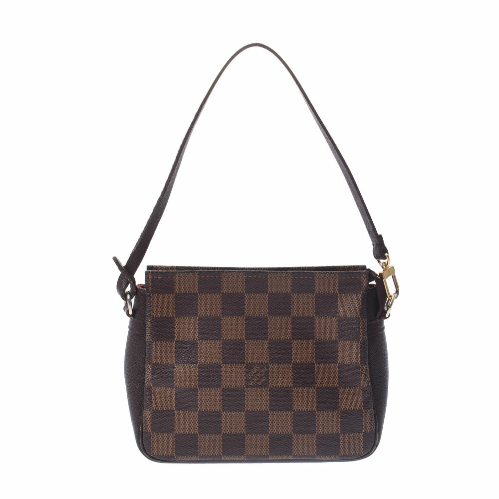 【ポイント3倍★15日限定】【最大2万円OFFクーポン★16日まで】LOUIS VUITTON ルイヴィトン ダミエ トゥルースメイクアップ ブラウン N51982 レディース アクセサリーポーチ Bランク 中古 銀蔵