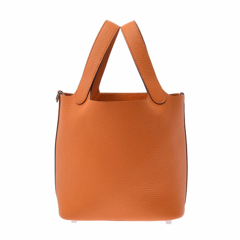 【ポイント2倍★30日限定】【最大25,000円OFFクーポン★30日まで】HERMES エルメス ピコタンロック PM アプリコット シルバー金具 Y刻印(2020年頃) レディース トリヨンクレマンス ハンドバッグ 新品 銀蔵のサムネイル