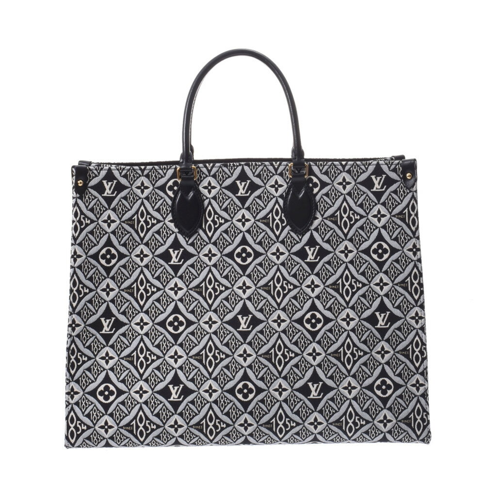 LOUIS VUITTON ルイヴィトン モノグラム ジャガード オンザゴーGM 2WAY ニコラ・ジェスキエール グレー M57207 トートバッグ Aランク 中古 銀蔵のサムネイル