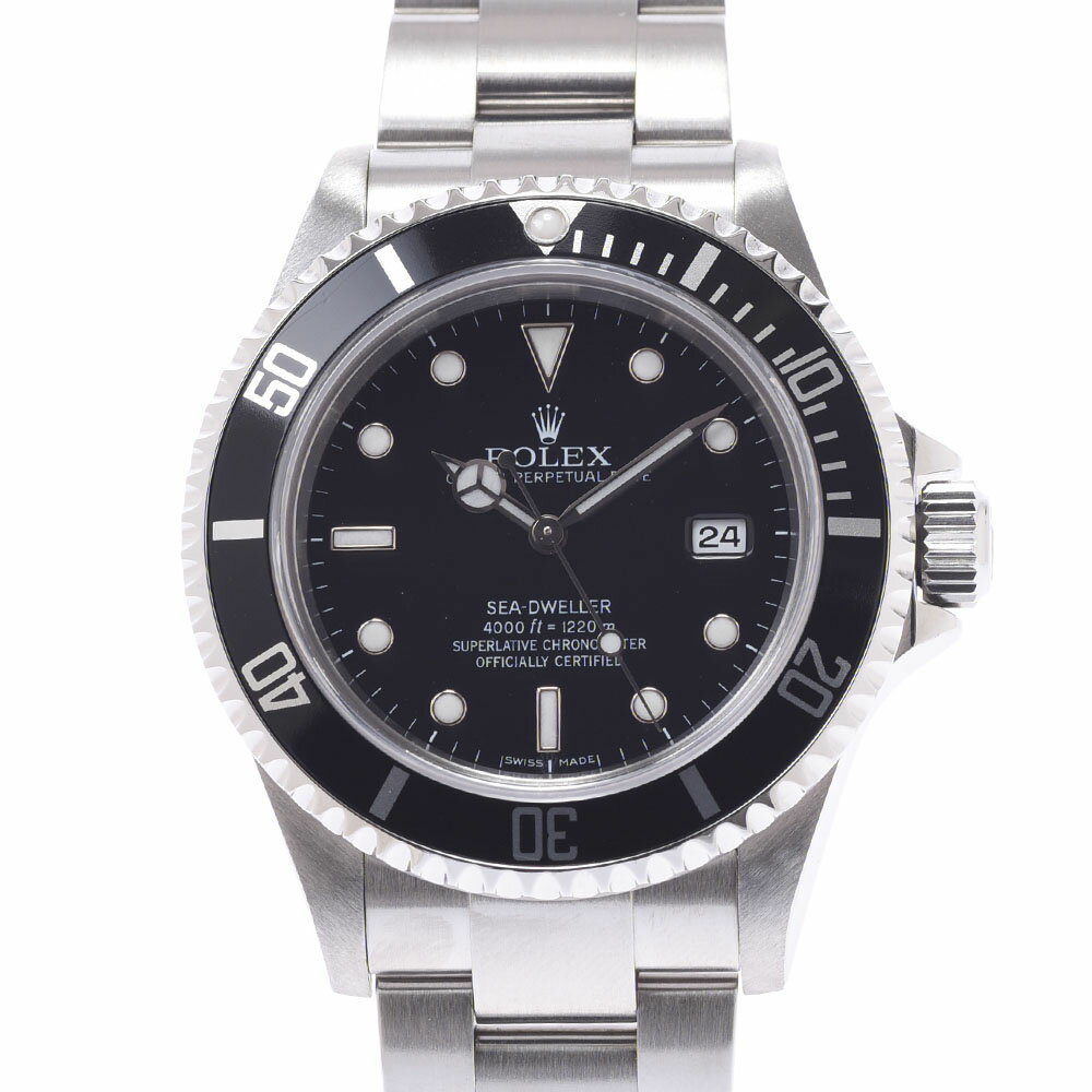 【ポイント3倍★18日限定】ROLEX ロレックス シードウェラー 16600 メンズ SS 腕時計 自動巻き 黒文字盤 Aランク 中古 銀蔵