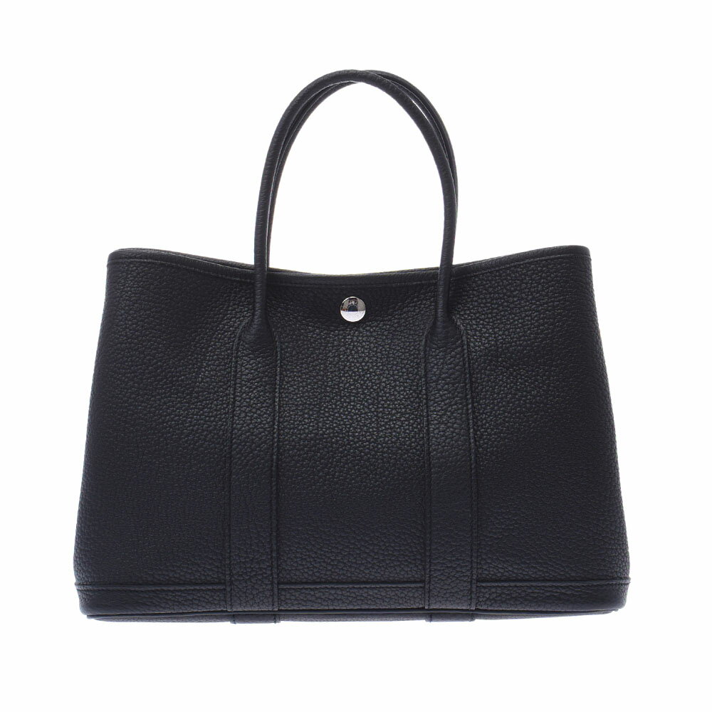 【ポイント2倍★30日限定】【最大25,000円OFFクーポン★30日まで】HERMES エルメス ガーデンパーティ TPM 黒 シルバー金具 Z刻印(2021年頃) レディース ネゴンダ ハンドバッグ 新同 中古 銀蔵のサムネイル