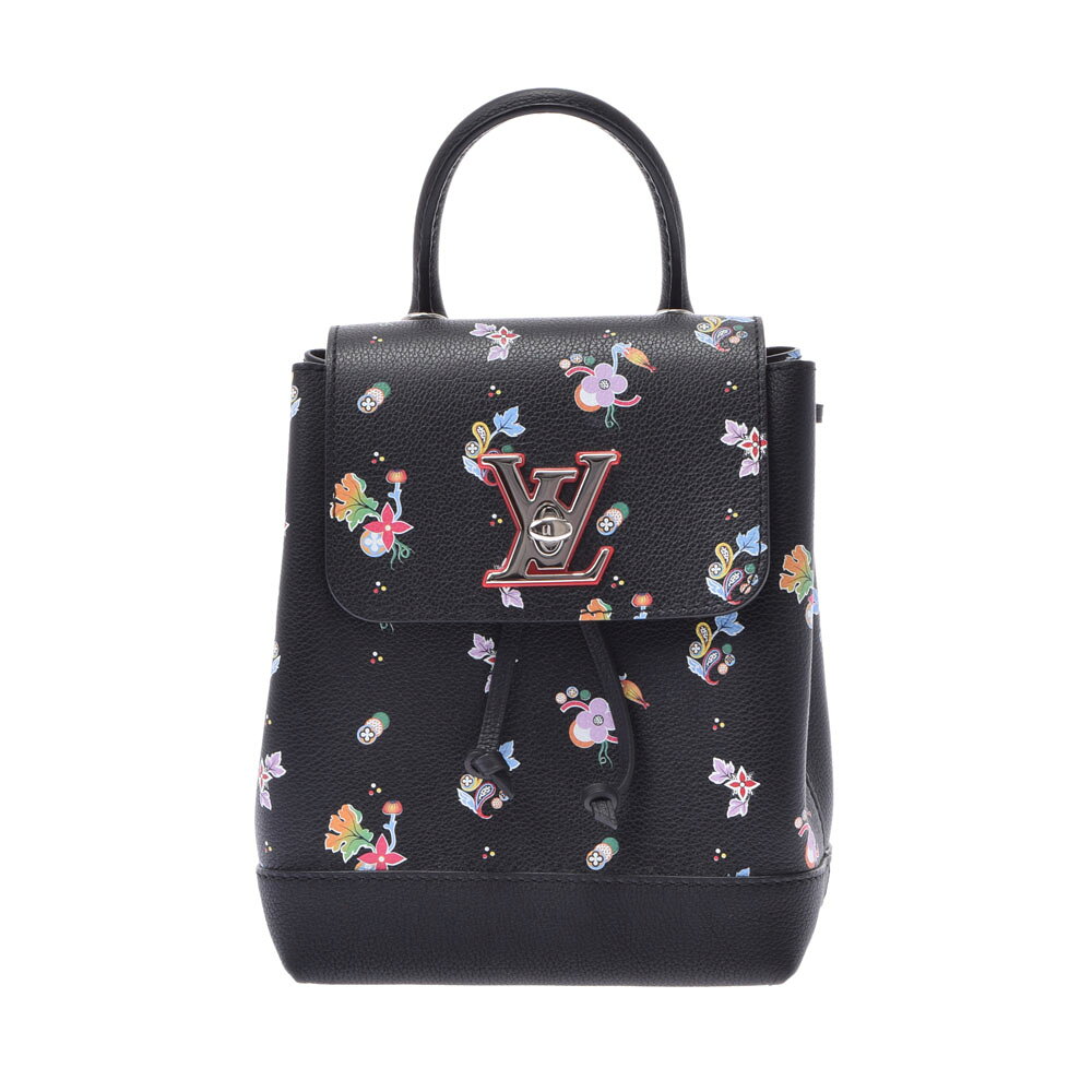 LOUIS VUITTON ルイヴィトン ロックミーバックパック フローラルプリント 黒 M5484 ...