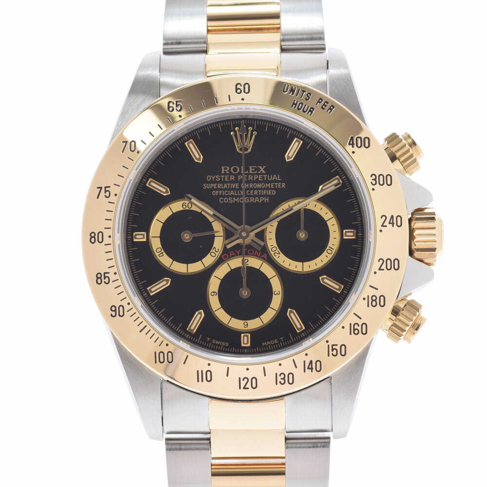 ROLEX ロレックス デイトナ 16523 メンズ SS/YG 腕時計 自動巻き 黒文字盤 Aランク 中古 銀蔵