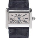 CARTIER カルティエ タンク ディヴァン ミニ W6300255 レディース SS/革 腕時計 ...