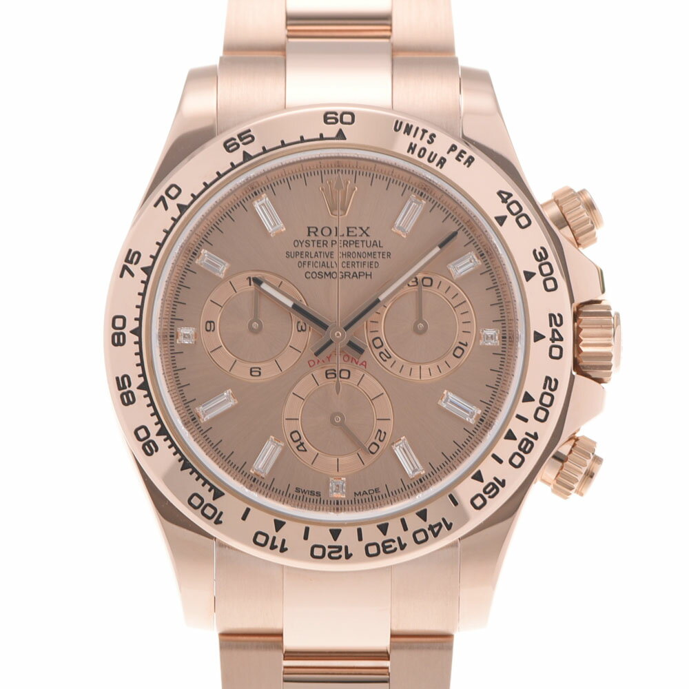 【ポイント3倍★15日限定】【最大2万円OFFクーポン★16日まで】ROLEX ロレックス デイトナ 116505A メンズ RG 腕時計 自動巻き ピンク文字盤 Aランク 中古 銀蔵