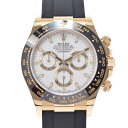 【最大2万円OFFクーポン★27日9:59まで】ROLEX ロレックス コスモグラフ デイトナ 116518LN メンズ YG/ラバー 腕時計 自動巻き 白文字盤 未使用 銀蔵