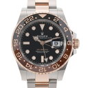 【ポイント3倍★5日限定】【最大2万円OFFクーポン★6日まで】ROLEX ロレックス GMTマスター2 黒/ブラウンベゼル 126711CHNR メンズ SS/エバーローズゴールド 腕時計 自動巻き 黒文字盤 未使用 銀蔵