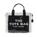 MARC JACOBS マークジェイコブス スモール 黒 レディース クリンクルレザー/シアリング トートバッグ ABランク 中古 銀蔵