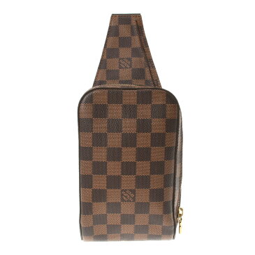 【先着順!最大15,000円OFFクーポン★18日〜】LOUIS VUITTON ルイヴィトン ダミエ ジェロニモス ブラウン N51994 ユニセックス ダミエキャンバス ボディバッグ Aランク 中古 銀蔵