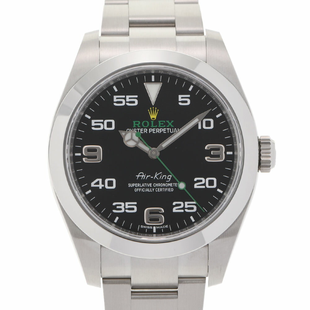 ROLEX ロレックス エアキング 116900 メンズ SS 腕時計 自動巻き 黒文字盤 未使用 銀蔵