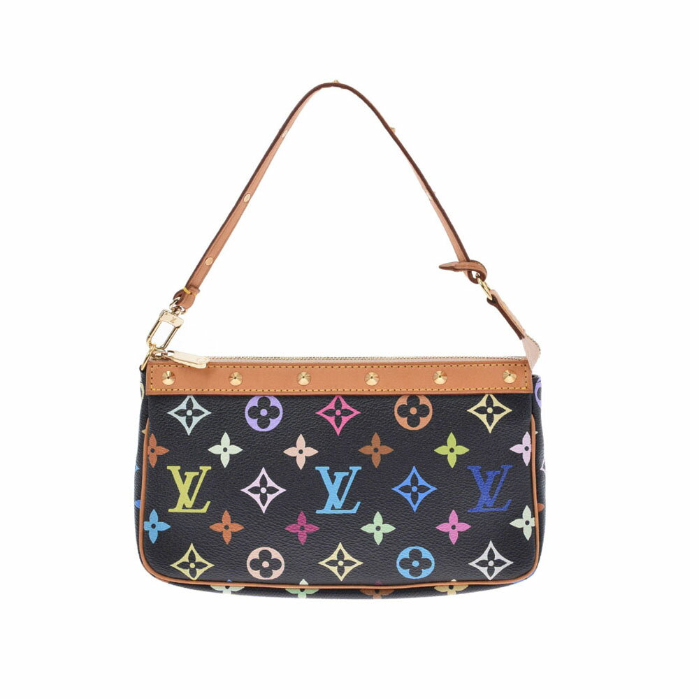 LOUIS VUITTON ルイヴィトン マルチカラー ポシェット アクセソワール ノワール M92648 レディース モノグラムマルチカラー アクセサリーポーチ ABランク 中古 銀蔵のサムネイル
