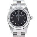 【ポイント3倍★5日限定】【最大2万円OFFクーポン★6日まで】ROLEX ロレックス オイスター パーペチュアル 76030 レディース SS 腕時計 自動巻き 黒文字盤 Aランク 中古 銀蔵