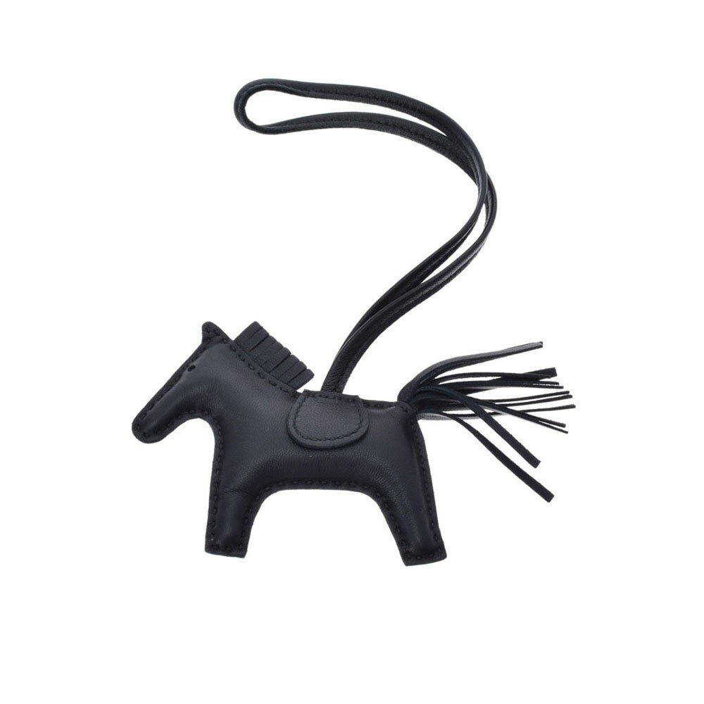 【ポイント2倍★30日限定】【最大25,000円OFFクーポン★30日まで】HERMES エルメス ロデオ PM 馬モチーフ バッグチャーム 黒 Y刻印(2020年頃) ユニセックス アニョーミロ キーホルダー 新同 中古 銀蔵のサムネイル