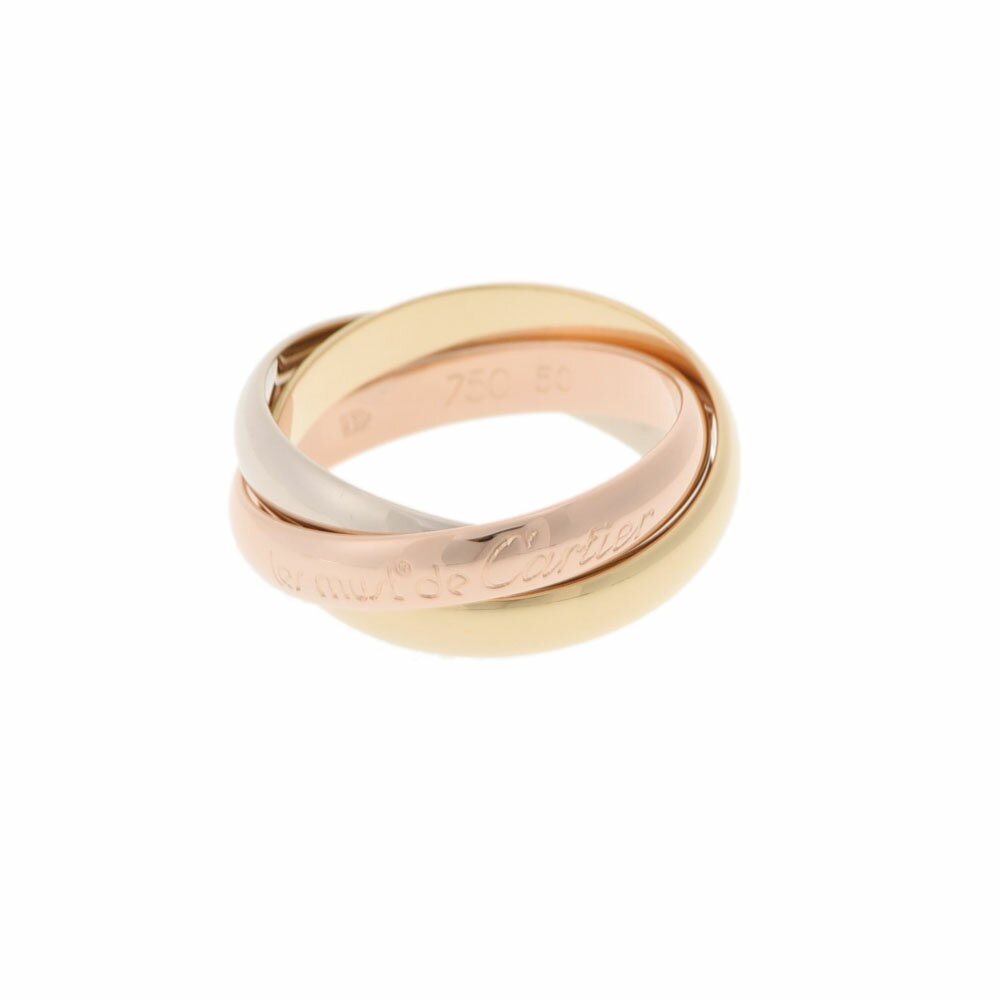 CARTIER カルティエ トリニティリング #50 10号 レディース K18YG/WG/PG リング・指輪 Aランク 中古 銀蔵のサムネイル