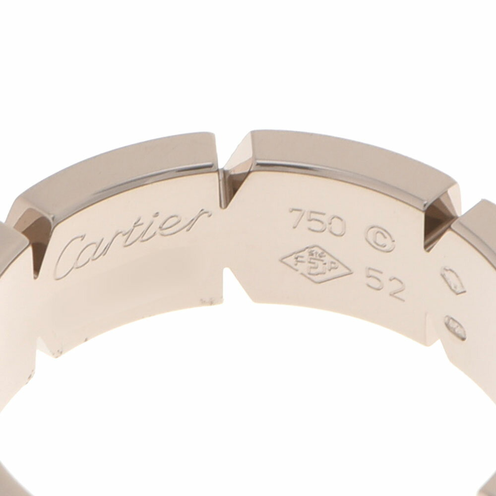 【先着順!最大15,000円OFFクーポン★31日まで】CARTIER カルティエ タンクフランセーズ SM #52 12号 ユニセックス K18WG リング・指輪 Aランク 中古 銀蔵