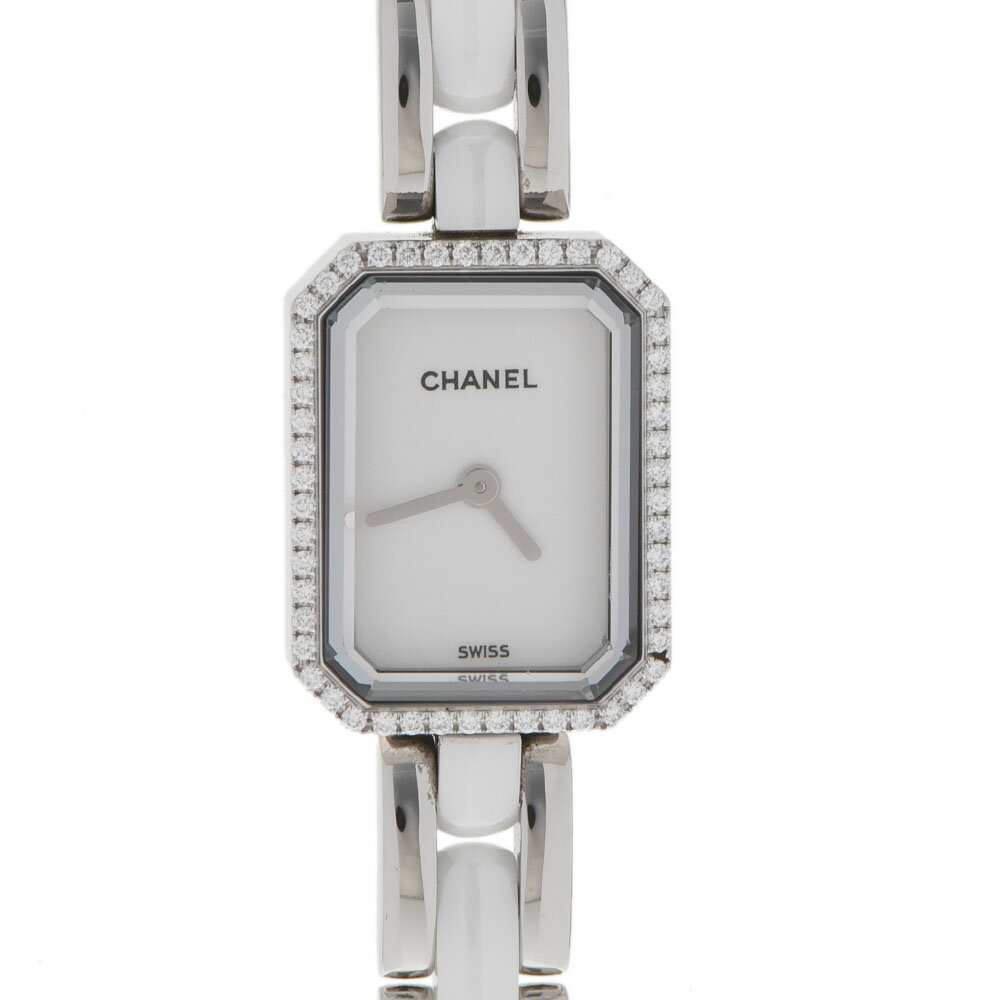 CHANEL シャネル プルミエール ベゼルダイヤ H2132 レディース SS/セラミック 腕時計 ...