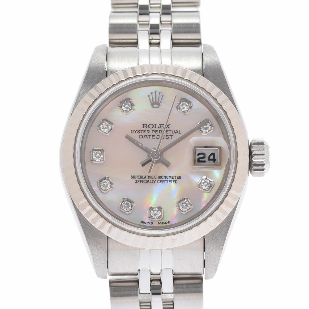 【ポイント2倍★30日限定】【最大25,000円OFFクーポン★30日まで】ROLEX ロレックス デイトジャスト 79174NG レディース SS/WG 腕時計 自動巻き ピンクシェル文字盤 Aランク 中古 銀蔵のサムネイル