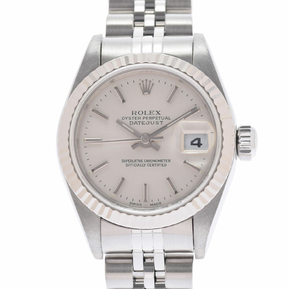 ROLEX ロレックス デイトジャスト 79174 レディース WS/SS 腕時計 自動巻き シルバー文字盤 Aランク 中古 銀蔵