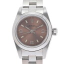 【ポイント3倍★10日限定】【最大2万円OFFクーポン★9日20時～】ROLEX ロレックス オイスターパーペチュアル 67180 レディース SS 腕時計 自動巻き ピンク文字盤 Aランク 中古 銀蔵