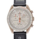 【ポイント3倍★10日限定】【最大2万円OFFクーポン★9日20時～】SWATCH スウォッチ OMEGA オメガ MISSION TO JUPITER SO33C100 メンズ バイオセラミック /ナイロン 腕時計 クオーツ ベージュ文字盤 Aランク 中古 銀蔵