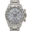 【ポイント3倍★5日限定】【最大2万円OFFクーポン★6日まで】ROLEX ロレックス デイトナ 8Pダイヤ 116509NG メンズ WG 腕時計 自動巻き ホワイトシェル文字盤 Aランク 中古 銀蔵