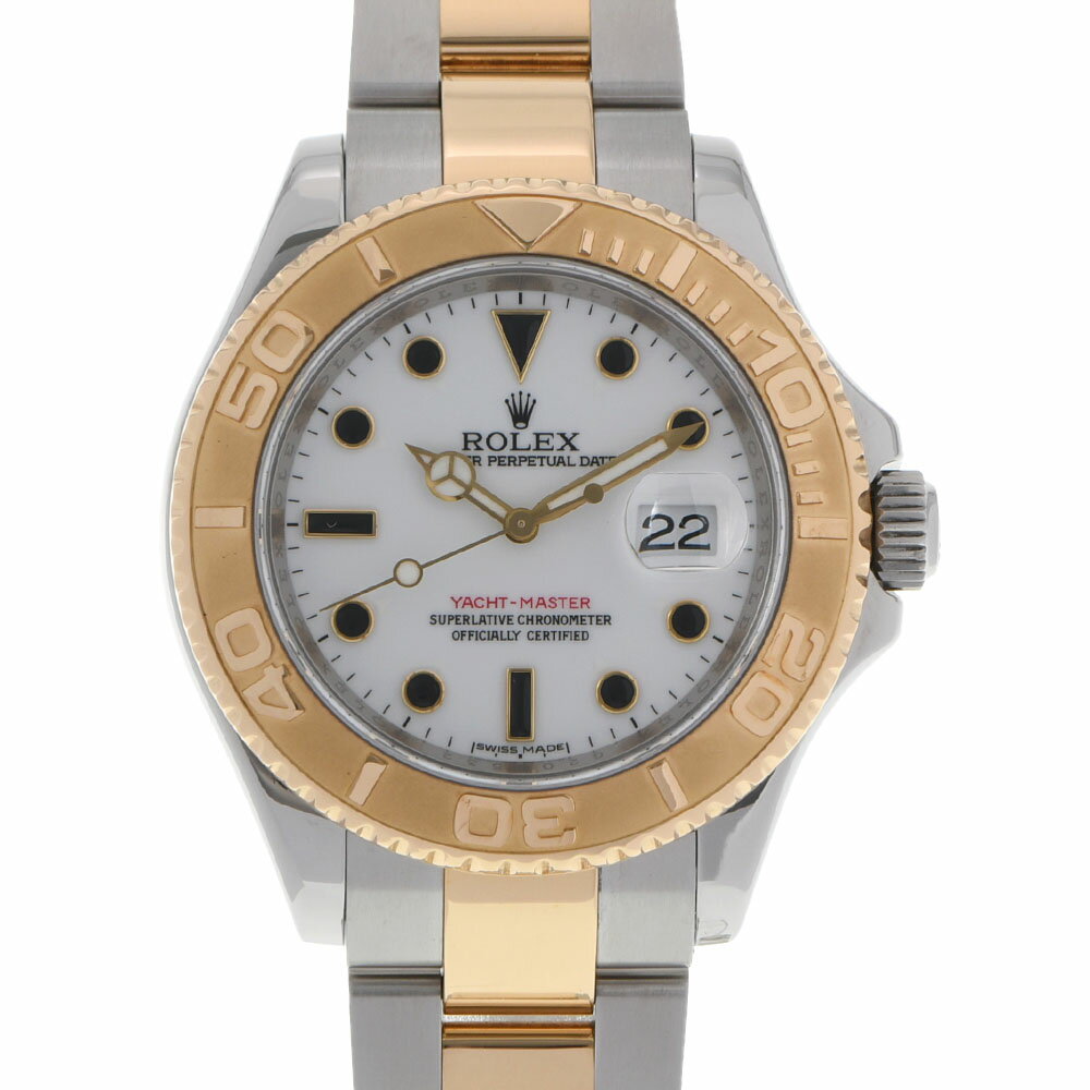 【ポイント3倍★25日限定】【最大2万円OFFクーポン★23日20時～】ROLEX ロレックス ヨットマスター 16623 ボーイズ YG/SS 腕時計 自動巻き 白文字盤 Aランク 中古 銀蔵