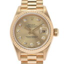 ROLEX ロレックス デイトジャスト 10Pダイヤ 69178G レディース YG 腕時計 自動巻き シャンパン文字盤 Aランク 中古 銀蔵