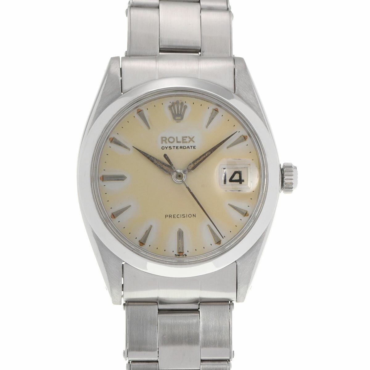 ROLEX ロレックス オイスターデイト プレシジョン 6694 ボーイズ SS 腕時計 手巻き シルバー文字盤 ABランク 中古 銀蔵