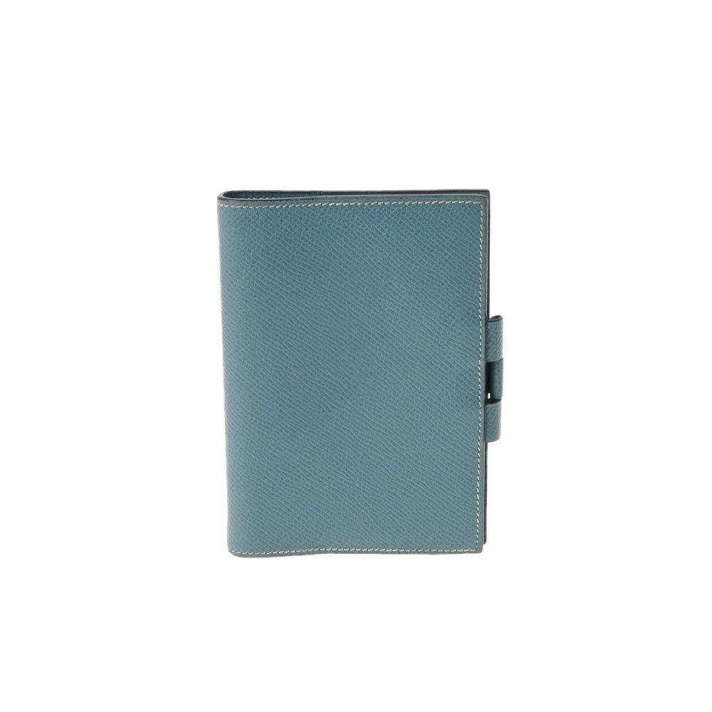 HERMES エルメス アジェンダ GM ブルージーン パラジウム金具 □E刻印(2001年頃) ユニセックス クシュベル 手帳カバー ABランク 中古 銀蔵のサムネイル