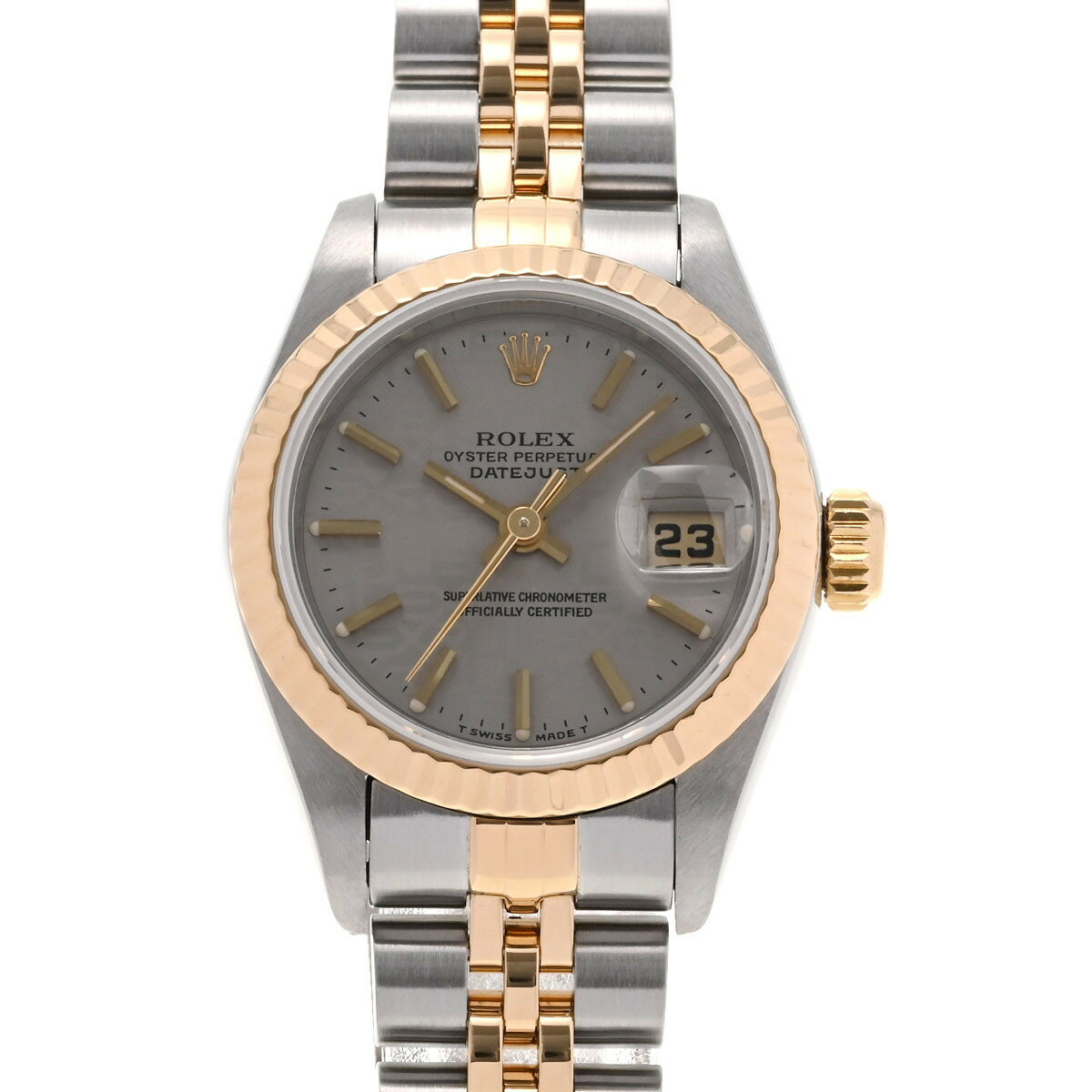 ROLEX ロレックス デイトジャスト 69173 レディース YG/SS 腕時計 自動巻き プリントコンピューター文字盤 Aランク 中古 銀蔵