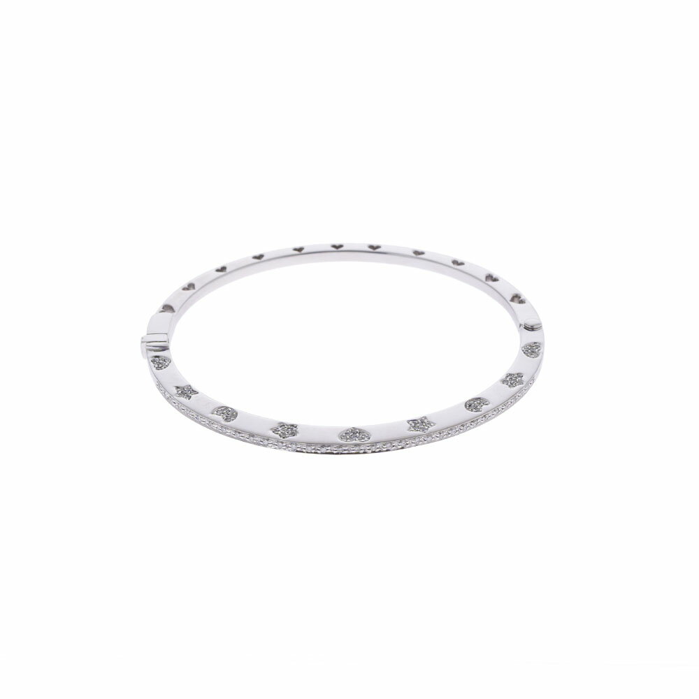 【最大2万円OFFクーポン★22日～】Ponte Vecchio ポンテヴェキオ バングル ダイヤ0.67ct ユニセックス K18ホワイトゴールド ブレスレット Aランク 中古 銀蔵のサムネイル