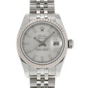 【ポイント3倍★5日限定】【最大2万円OFFクーポン★6日まで】ROLEX ロレックス デイトジャスト 179174 レディース SS/WG 腕時計 自動巻き シルバー文字盤 Aランク 中古 銀蔵