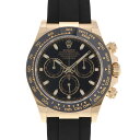 【最大2万円OFFクーポン★27日9:59まで】ROLEX ロレックス コスモグラフ デイトナ 2021年12月 116518LN メンズ YG/ラバー 腕時計 自動巻き 黒文字盤 Aランク 中古 銀蔵