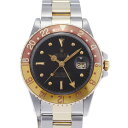 【最大2万円OFFクーポン★1日～】ROLEX ロレックス GMTマスター フジツボダイヤル 16753 メンズ YG/SS 腕時計 自動巻き フジツボ/ブラウン文字盤 ABランク 中古 銀蔵