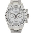 【最大2万円OFFクーポン★27日9:59まで】ROLEX ロレックス デイトナ 116520 メンズ SS 腕時計 自動巻き 白文字盤 未使用 銀蔵