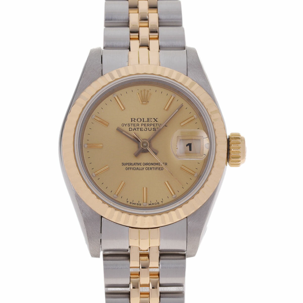 【ポイント3倍★15日限定】【最大2万円OFFクーポン★16日まで】ROLEX ロレックス デイトジャスト 69173 レディース YG/SS 腕時計 自動巻き シャンパン文字盤 Aランク 中古 銀蔵