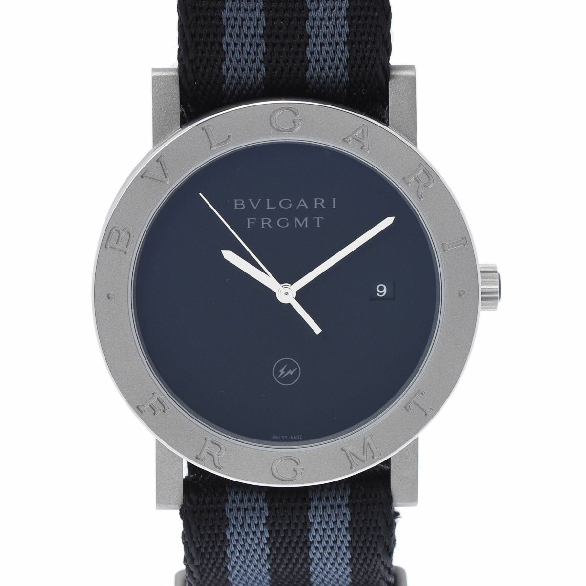 ブルガリブルガリ 腕時計（メンズ） BVLGARI ブルガリ ブルガリブルガリ 41 フラグメントデザインコラボ600本限定 BB41BSF メンズ SS/ナイロン 腕時計 自動巻き ブラック文字盤 未使用 銀蔵