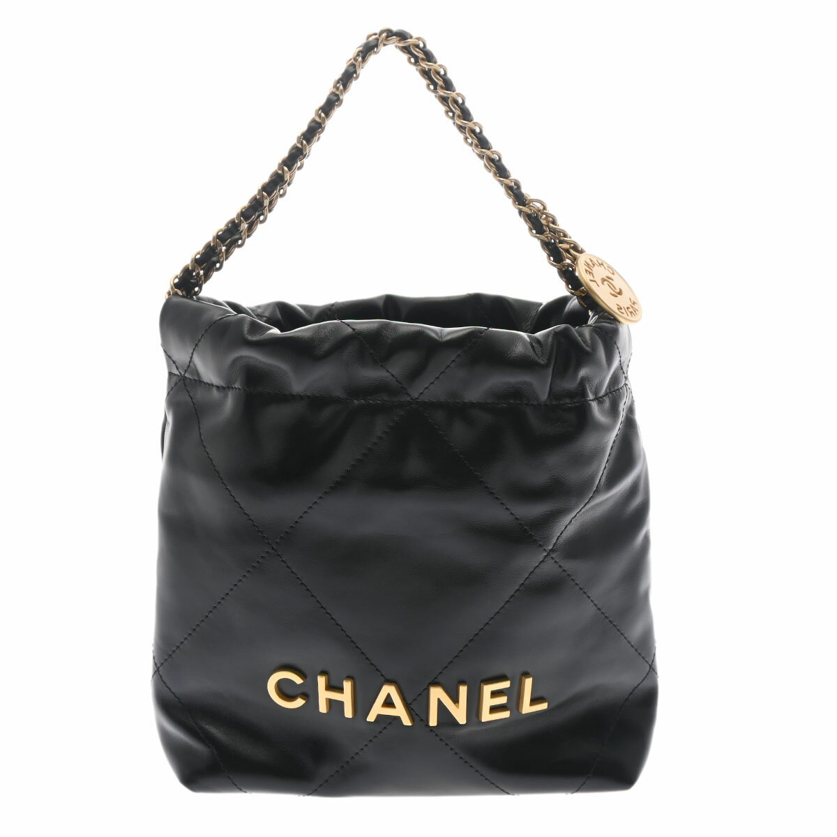 CHANEL シャネル シャネル22 ミニ ハンドバッグ 黒 ゴールド金具 AS3980 レディース カーフ 2WAYバッグ 新同 中古 銀蔵のサムネイル