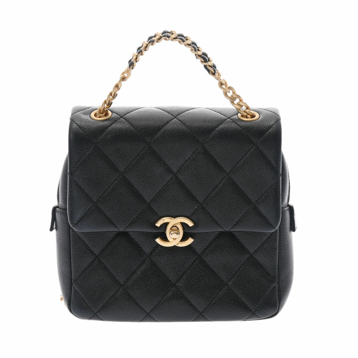 CHANEL シャネル マトラッセ バックパック 黒 ゴールド金具 レディース グレインドカーフスキン リュック・デイパック Aランク 中古 銀蔵のサムネイル