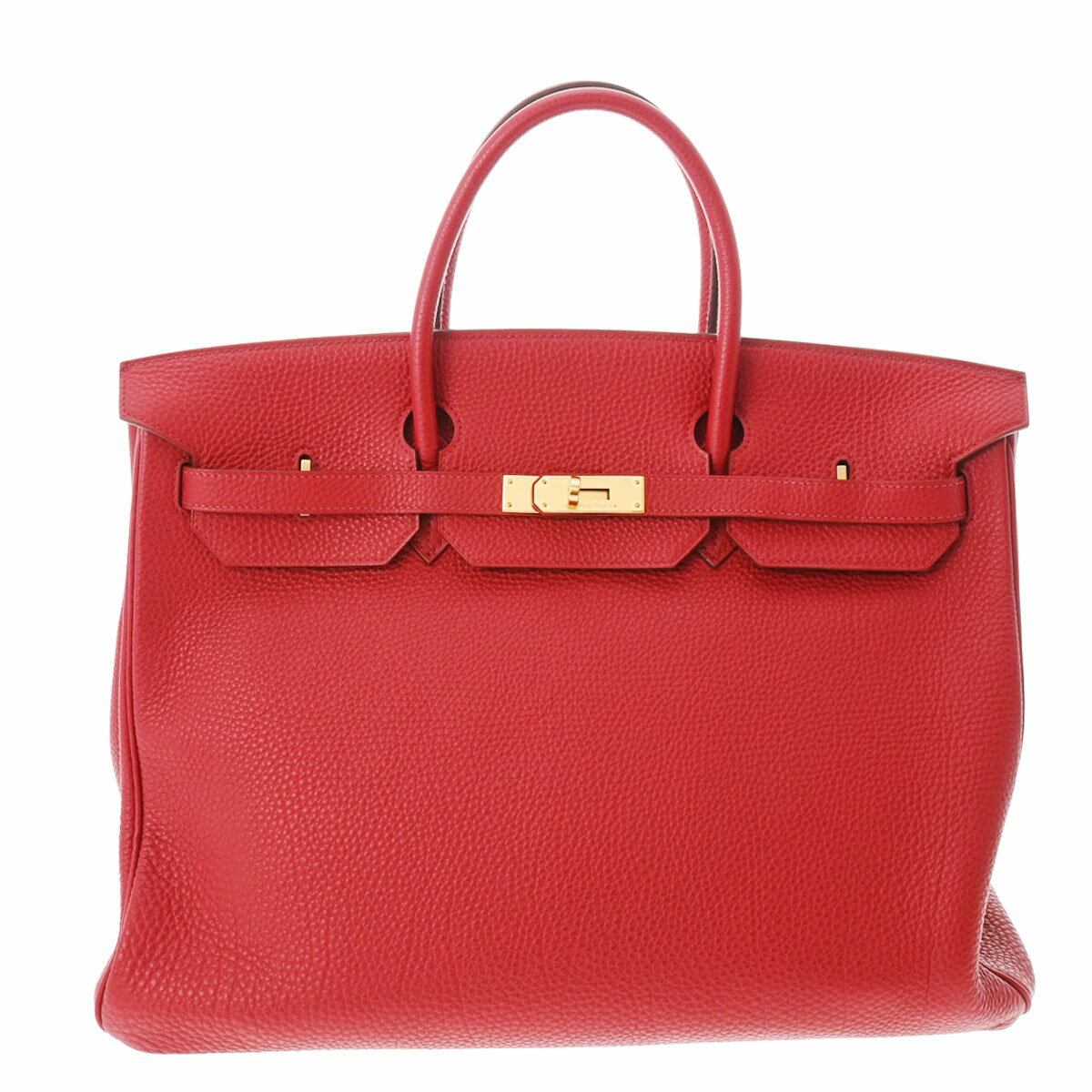 【最大2万円OFFクーポン★22日～】【ローン24回払い無金利】 HERMES エルメス バーキン40 ルージュビフ ゴールド金具 □M刻印(2009年頃) ユニセックス トゴ ハンドバッグ Aランク 中古 銀蔵のサムネイル