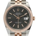 【ポイント3倍★5日限定】【最大2万円OFFクーポン★6日まで】【ローン24回払い無金利】ROLEX ロレックス デイトジャスト ジュビリーブレス 2023年10月 126331 メンズ SS/RG 腕時計 自動巻き スレートフルーテッド文字盤 未使用 銀蔵