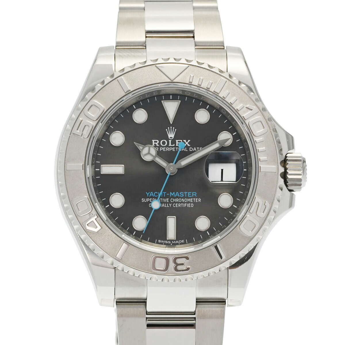 【ポイント3倍★18日限定】【ローン24回払い無金利】ROLEX ロレックス ヨットマスター 116622 メンズ PT/SS 腕時計 自動巻き ダークロジウム文字盤 Aランク 中古 銀蔵