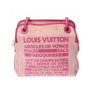 【最大2万円OFFクーポン★1日～】LOUIS VUITTON ルイヴィトン ライダークルーズ 2009年春夏限定 フューシャ M92809 レディース キャンバス レザー トートバッグ Bランク 中古 銀蔵