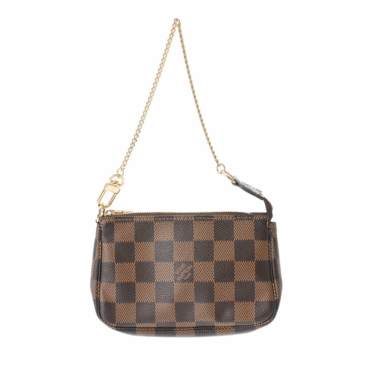 LOUIS VUITTON ルイヴィトン ダミエ ミニアクセサリーポーチ ブラウン N58009 レディース ダミエキャンバス アクセサリーポーチ Aランク 中古 銀蔵