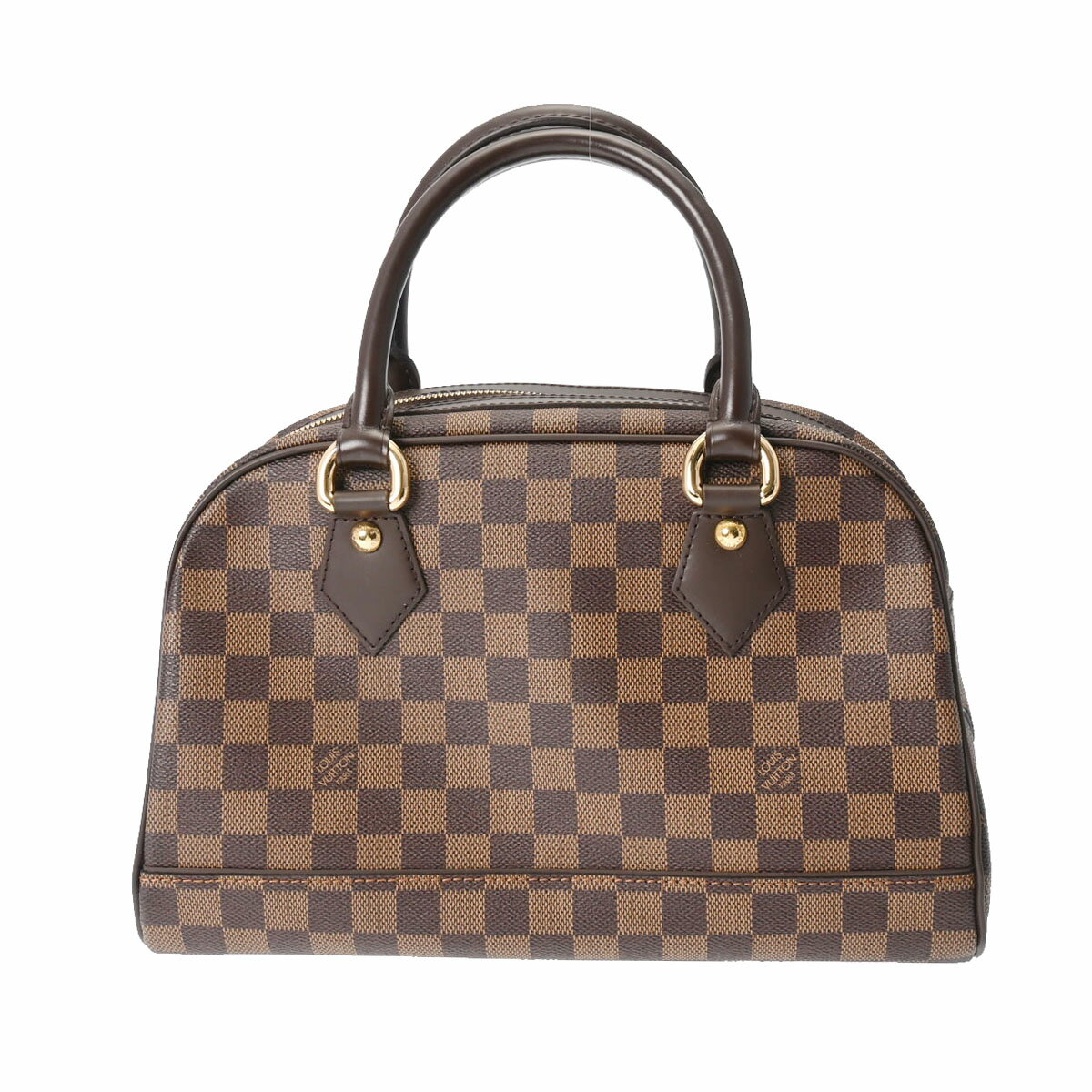 【ポイント3倍★10日限定】【最大2万円OFFクーポン★4日20時～】LOUIS VUITTON ルイヴィトン ダミエ ドゥオモ ブラウン N60008 レディース ダミエキャンバス ハンドバッグ ヴィトン バッグ 新同 中古 銀蔵