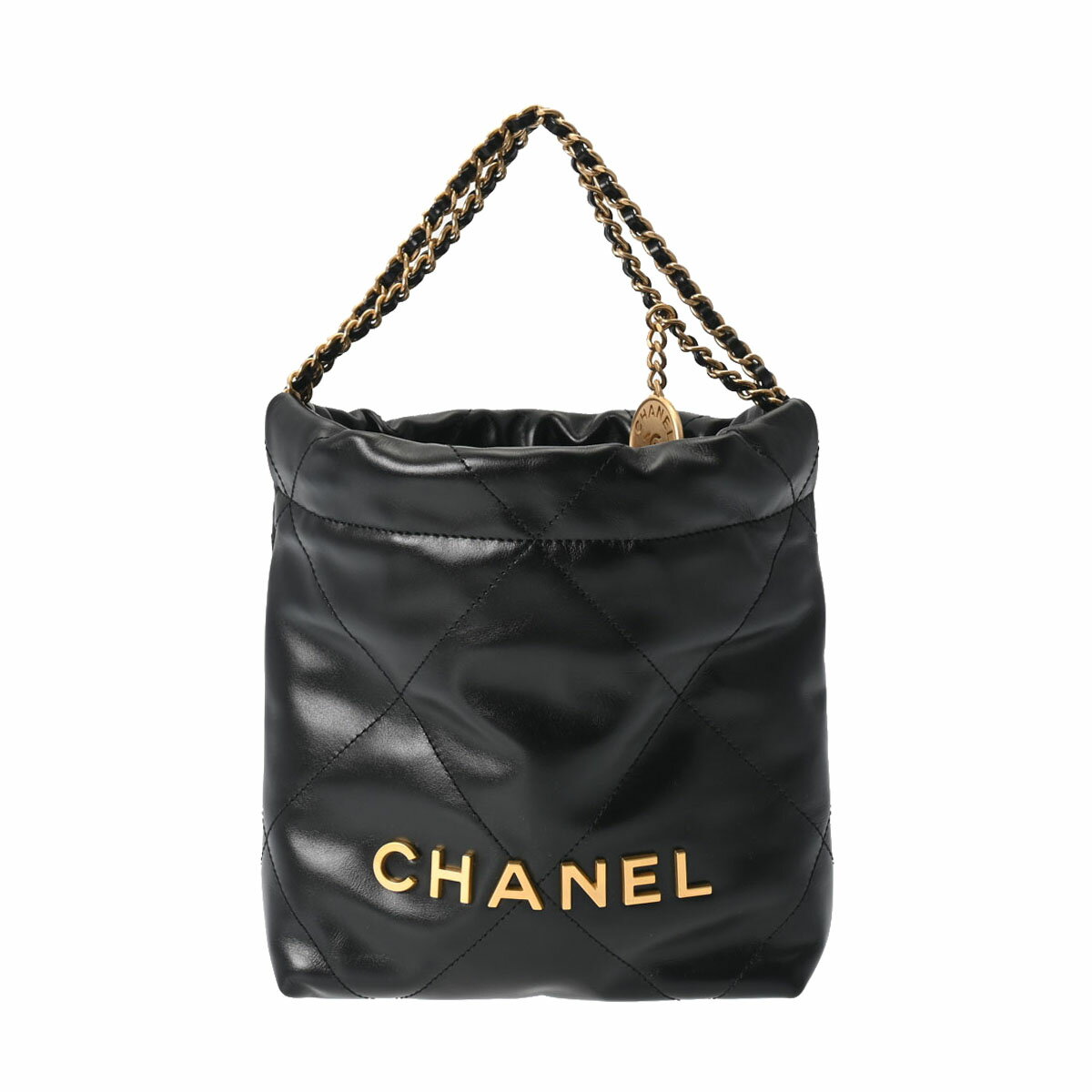 【ローン24回払い無金利】CHANEL シャネル シャネル22 ホーボーバッグ 黒 ゴールド金具 AS3980 レディース カーフ 2WAYバッグ 新品 銀蔵