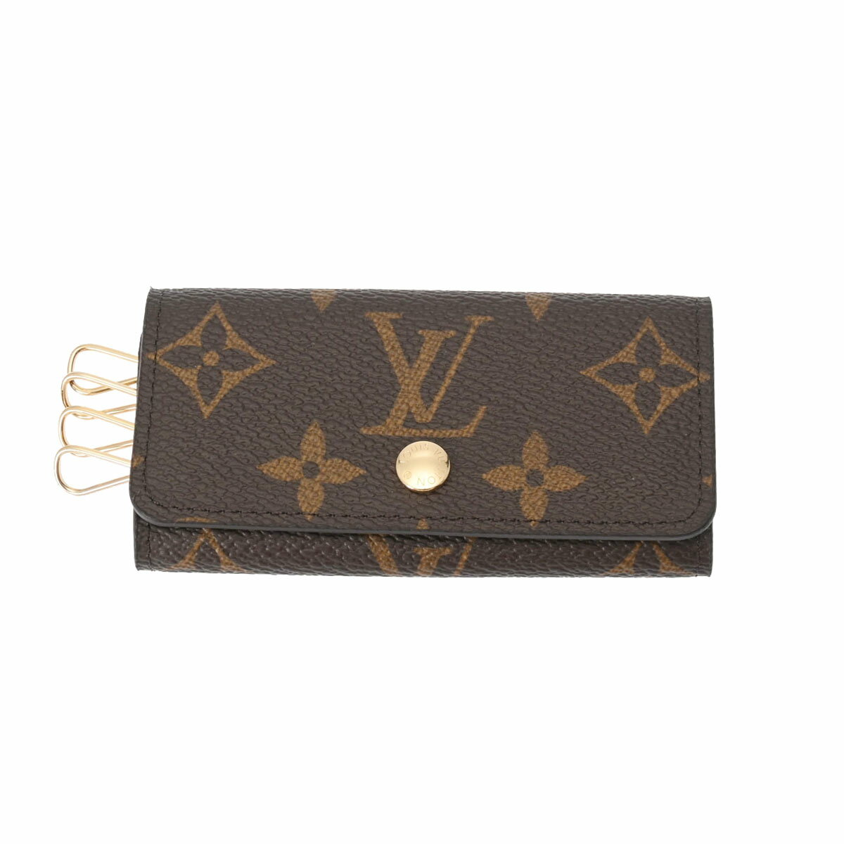 【ポイント3倍★18日限定】LOUIS VUITTON ルイヴィトン モノグラム 4連キーケース 旧金具 ブラウン M69517 レディース モノグラムキャンバス キーケース 未使用 銀蔵