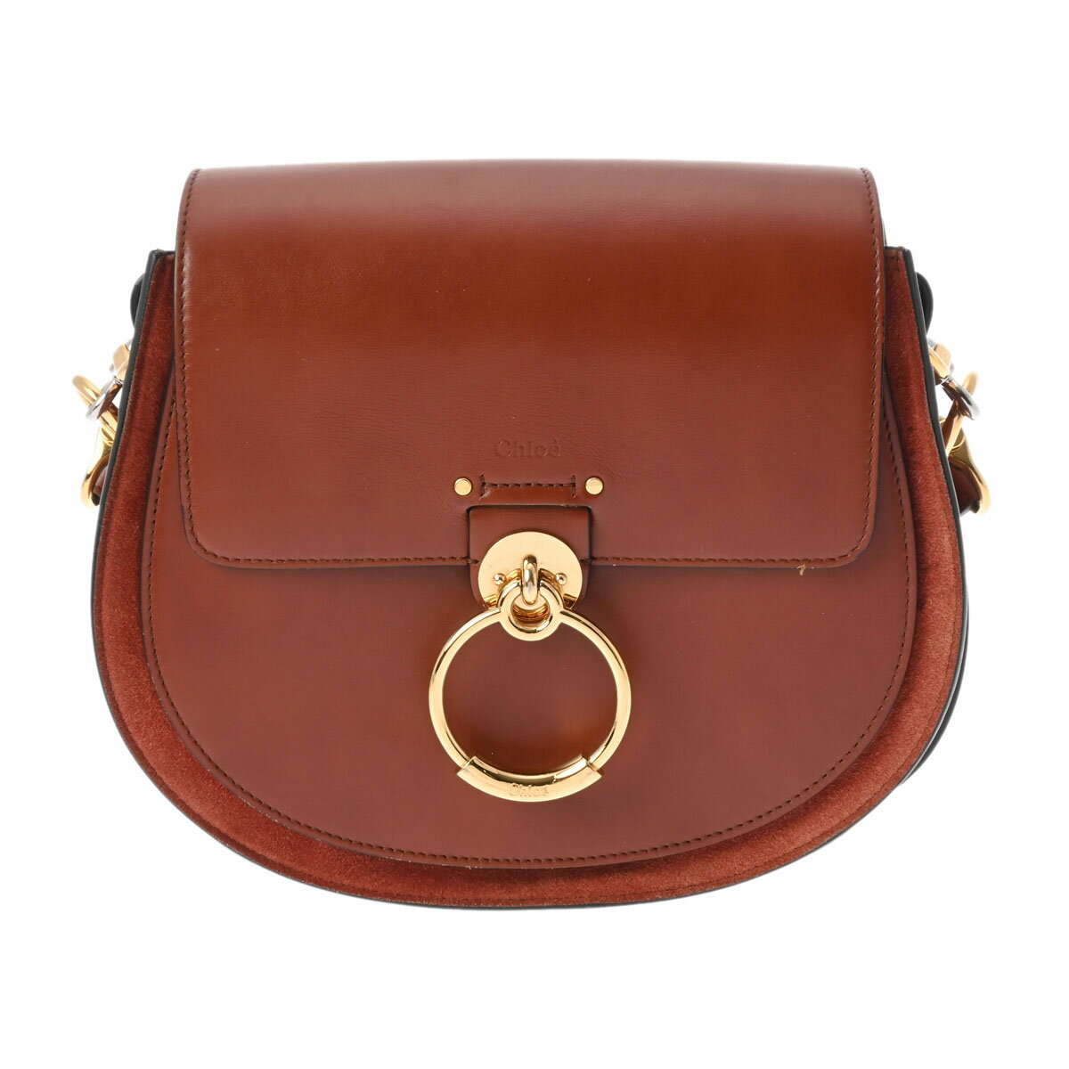 【ポイント2倍★30日限定】【最大25,000円OFFクーポン★30日まで】Chloe クロエ テス ブラウン ゴールド金具 CHC18WS152A3727S レディース レザー ショルダーバッグ ABランク 中古 銀蔵のサムネイル